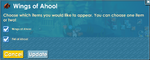 Wings of Ahool Wrench Menu